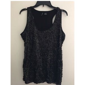 New Directions Size Large Black Tank Top